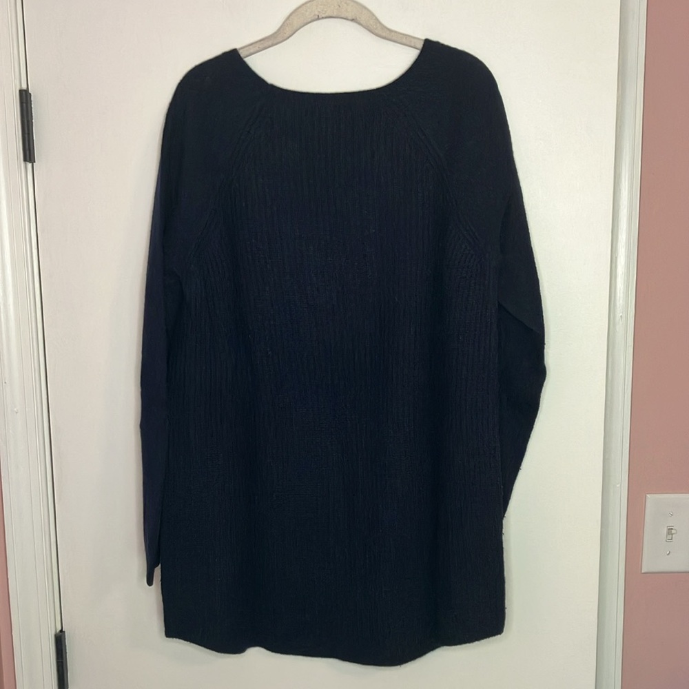 LOFT navy tunic sweater - Picture 6 of 10